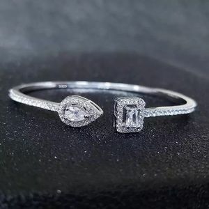 High Quality Crystal 925 Sterling Silver Bangle